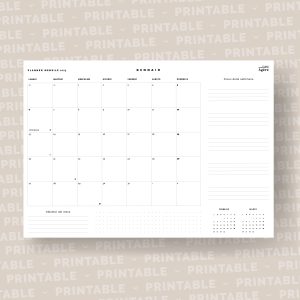 Planner Mensile da Scrivania